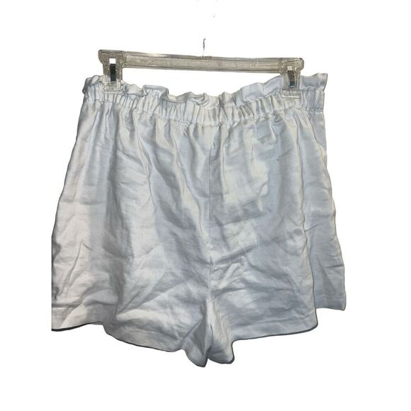 ✨Express Shortie High Rise Linen Blend White  Sz Medium Shorts✨ - Picture 4 of 7